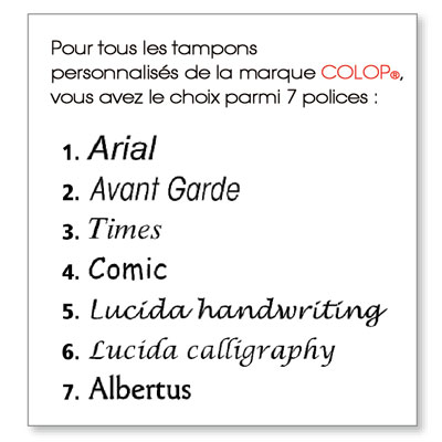 Tampon texte Printer 50 COLOP 7 lignes - Tampons personnalisés-2