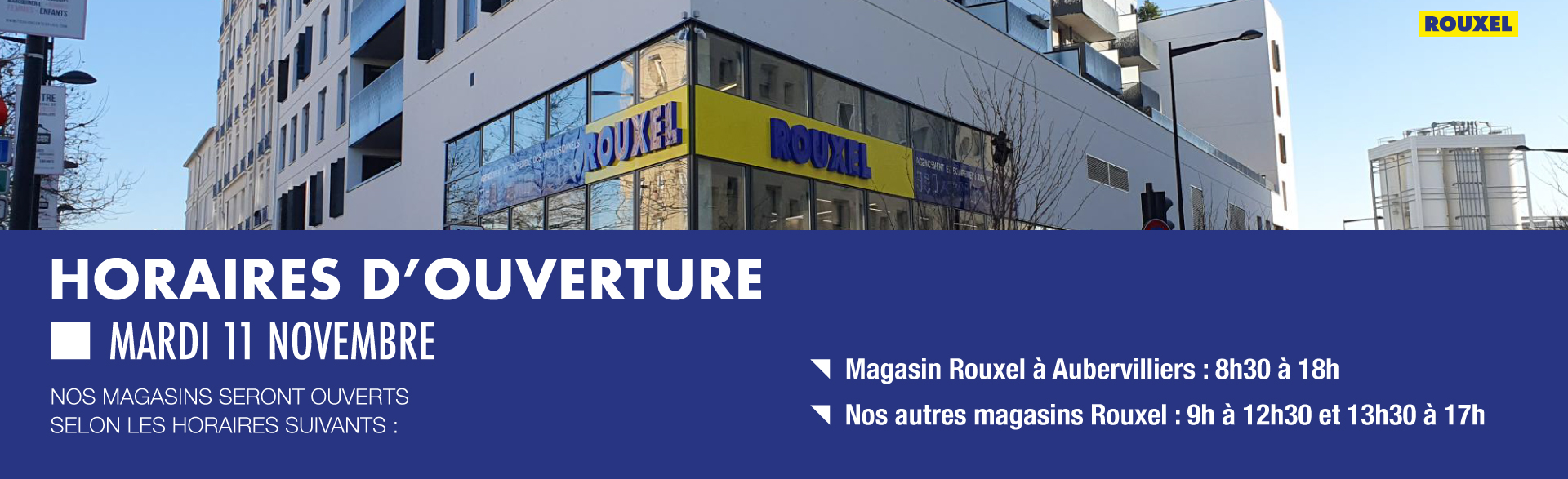 Horaires des magasins le 11 novembre