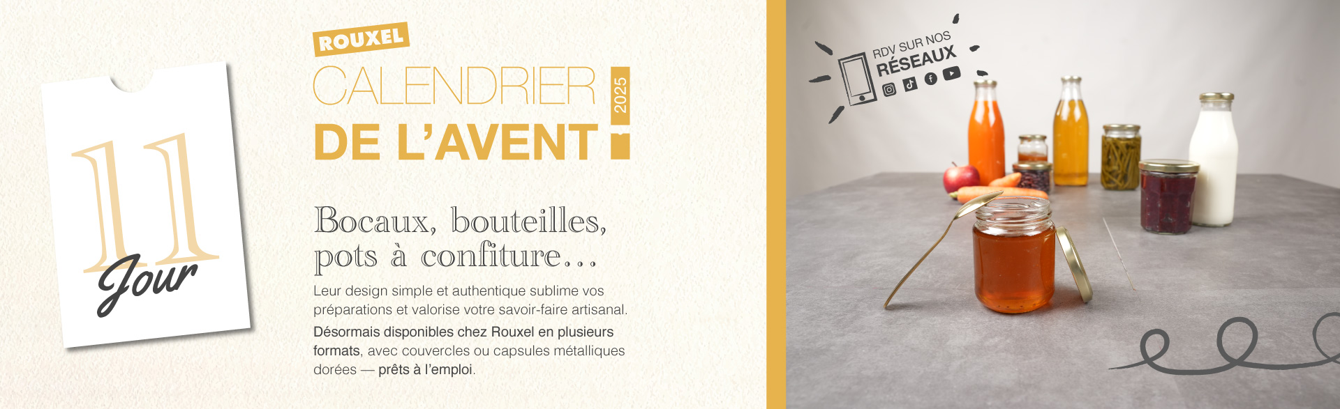 Bocaux, bouteilles, pots à confiture