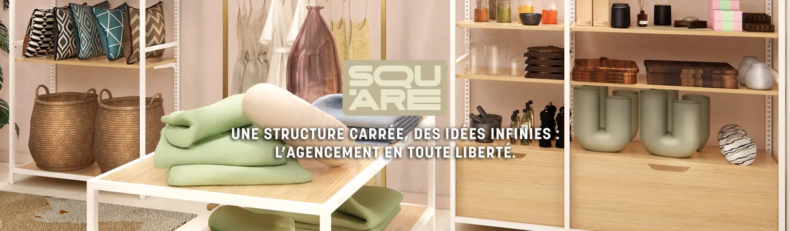 Ligne Square 25 blanc