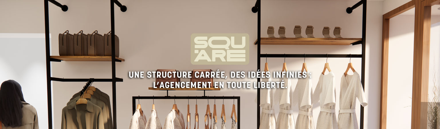 Ligne Square 25 noir