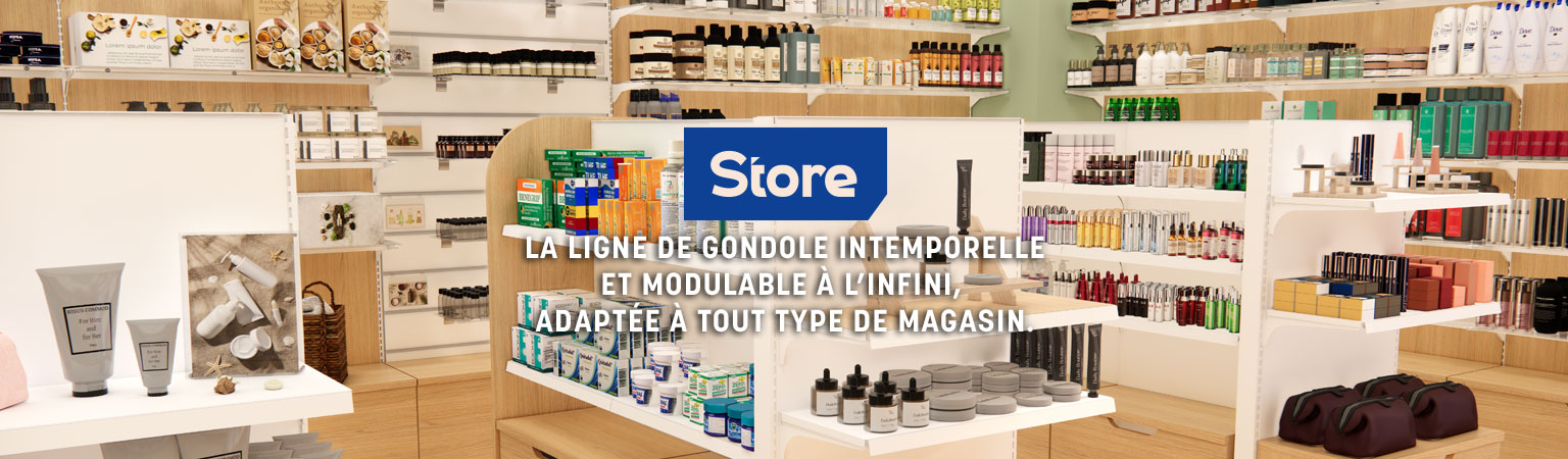 Ligne Store blanc pas de 25 mm