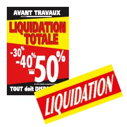 Affiches Destockage / Liquidation