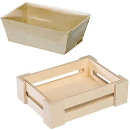 Barquettes bois, Cagettes bois 