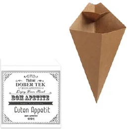 Barquettes frites, Cornets frites