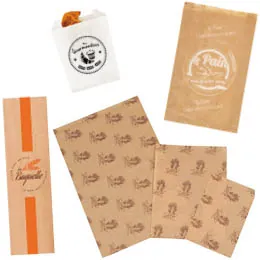 Emballage boulangerie, Emballage pâtisserie