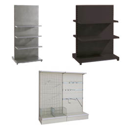 Gondoles métalliques, Gondoles magasin