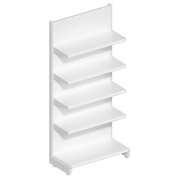 Ligne Store blanc pas de 25 mm