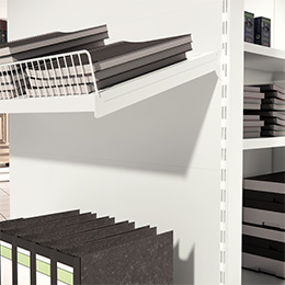 Ligne Store blanc pas de 50 mm