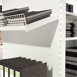 Ligne Store blanc pas de 50 mm