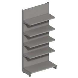 Ligne Store gris métallisé pas de 25 mm