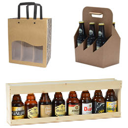 Mètres de bières, Emballages pour bouteilles de bières