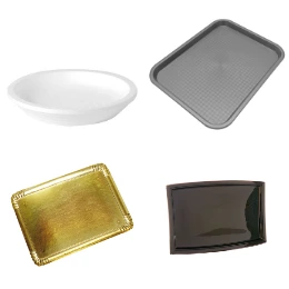 Plateaux de service, Plats jetables