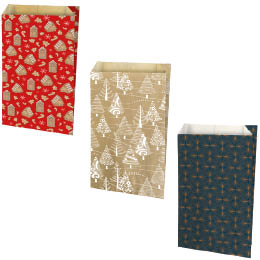 Pochette cadeaux à motifs de Noël