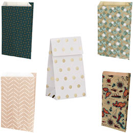 Pochettes cadeaux à motifs