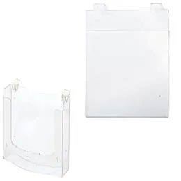 Porte affiches et porte revues pour panneaux rainurés