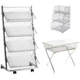 Présentoirs fil et soldeurs