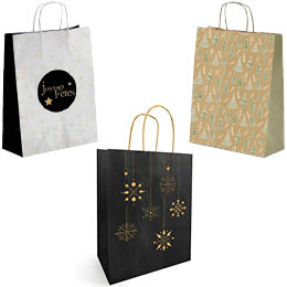 Sacs kraft spécial Noël