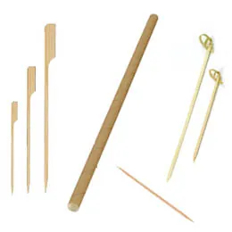Touillettes bois, Piques à brochettes et Pailles carton