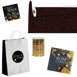 Sacs et emballage cadeaux de Noël