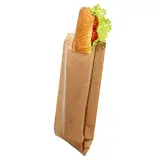 Sac sandwich papier kraft brun 10 x 5,5 x 31 cm - Sachet sandwich - Lot de 1000 - Emballage sandwich