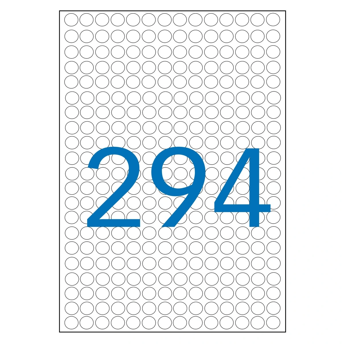 Pastille adhésive permanente Bleue ø 8 mm Agipa - Pastille de signalisation - Étui de 2940 - Gommettes de couleur-3
