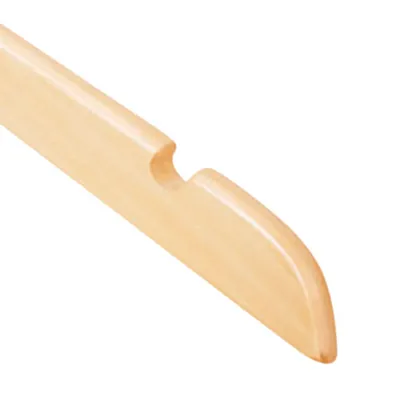 Cintre bois naturel avec encoches 44,5 cm - Cintre chemise - Cintre robe - Lot de 90 - Cintres bois-2