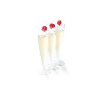 Flûte à champagne plastique réutilisable 13,5 cl - Flûte plastique - Lot de 10 - Gobelets plastique, Flûtes plastique, Verres à pied plastique