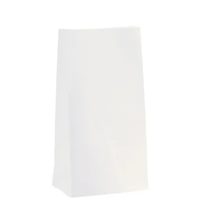 Sac SOS kraft blanc 19 x 12 x 35 cm 70 g/m² – Sac kraft sans poignée - Lot de 250 - Sacs SOS