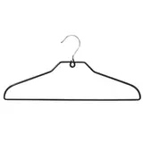 Cintre métal antidérapant avec barre fil gainé PVC 40 cm - Cintre plat - Lot de 60 - Cintres métal