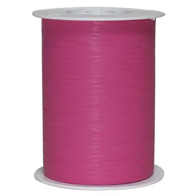 Bolduc mat fuchsia 10 mm x 250 m polypropylène – Ruban cadeau rose - Bolducs unis