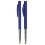 Stylos - Bic M10 - rétractables - bleu - Lot de 2 - Stylos billes
