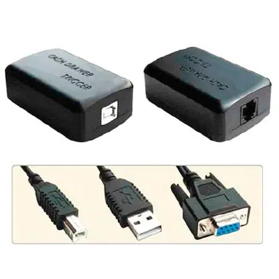 Câble USB A USB B & SERIE Noir pour caisse enregistreuse - Tiroirs caisses-2