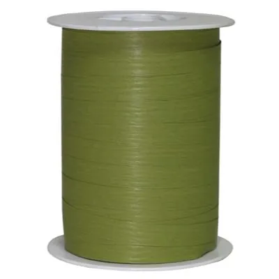 Bolduc mat vert kaki Starpaper 10 mm x 250 m polypropylène – Ruban cadeau kaki - Bolducs unis
