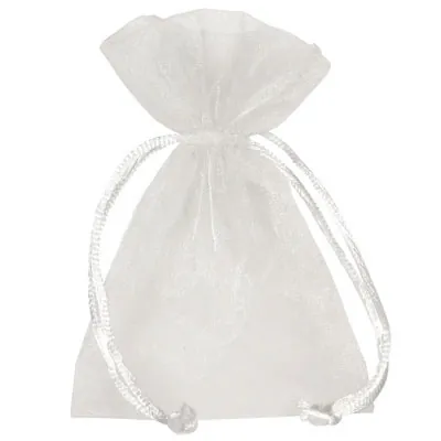 Pochette organza blanc 17 x 24 cm - Paquet de 10 - Pochettes organza