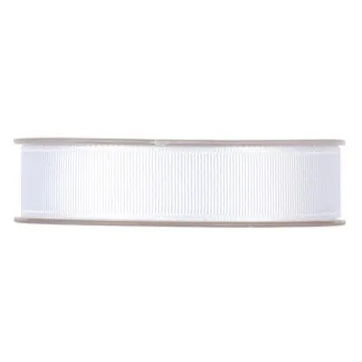 Ruban gros grain blanc 25 mm x 20 m coton - Rubans cadeaux, Rubans tissu, Cordons