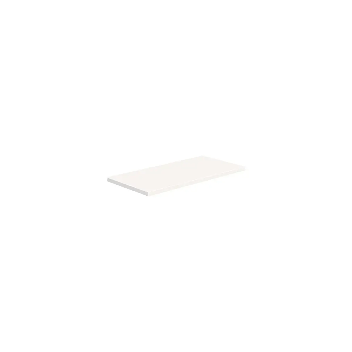 Tablette droite bois mélaminé chant PVC 60 x 30 cm ép. 18 mm - Blanc - Lot de 2 - Tablettes Bois mélaminé