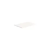 Tablette droite bois mélaminé chant PVC 60 x 40 cm ép. 18 mm - Blanc - Lot de 2