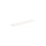 Tablette droite bois mélaminé chant PVC 100 x 20 cm ép. 18 mm - Blanc - Lot de 2