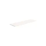 Tablette droite bois mélaminé chant PVC 100 x 30 cm ép. 18 mm - Blanc - Lot de 2 - Tablettes Bois mélaminé