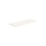 Tablette droite bois mélaminé chant PVC 100 x 40 cm ép. 18 mm - Blanc - Lot de 2