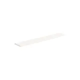 Tablette droite bois mélaminé chant PVC 120 x 20 cm ép. 18 mm - Blanc - Lot de 2 - Tablettes Bois mélaminé