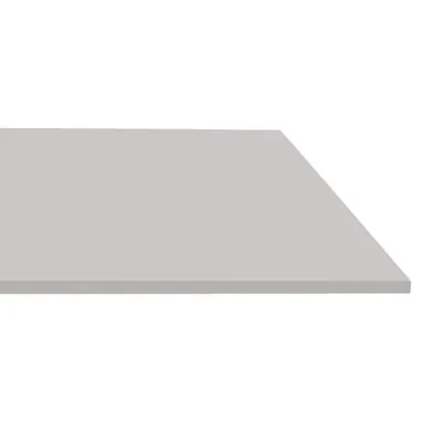 Tablette droite bois mélaminé chant PVC 60 x 30 cm ép. 18 mm - Gris clair - Lot de 2 - Tablettes Bois mélaminé