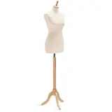 Mannequin couture femme - buste couture femme, taille 38/40, pied tripode, beige - Bustes mannequins femmes