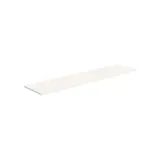 Tablette droite bois mélaminé 126 x 30 cm ép. 19 mm, chants droits - Blanc - Lot de 2 - Tablettes Bois mélaminé