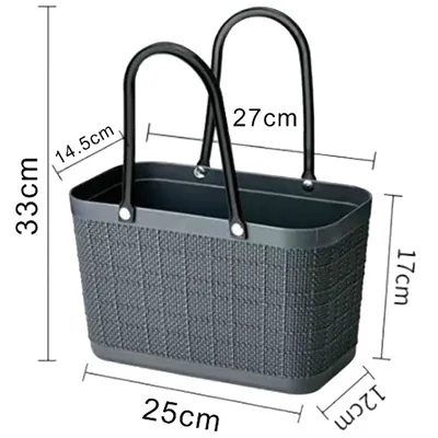 Panier libre-service gris anthracite 5 litres - Paniers magasin-2