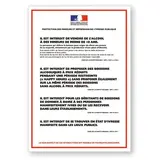 Pancarte débit de boisson - Plaques PVC