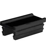 Manchon plastique noir pour haut de gondole - Ligne Store noir Sablé pas de 25 mm