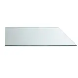 Tablette transparente verre trempé pour rayonnage magasin 120 x 20 cm, ép. 6 mm - Verre clair - Lot de 2