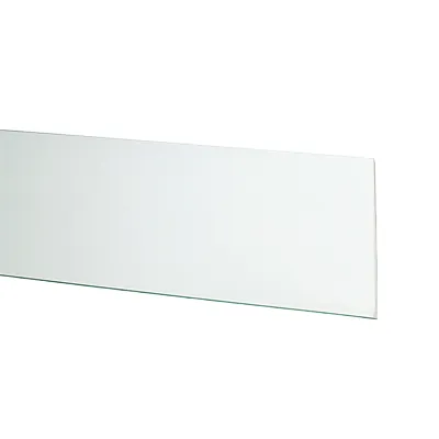 Tablette transparente verre trempé pour rayonnage magasin 120 x 30 cm, ép. 6 mm - Verre clair - Lot de 2 - Tablettes Verre